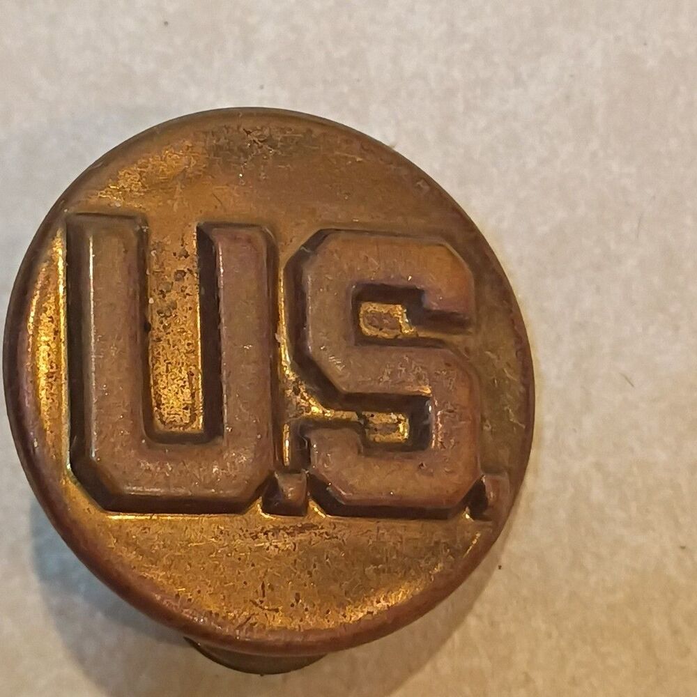 Vintage WW2 U.S. Army Collar Clutch Back Insignia Pin